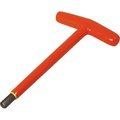 Gray Tools 10mm T-handle S2 Hex Key, 1000V Insulated 67610-I